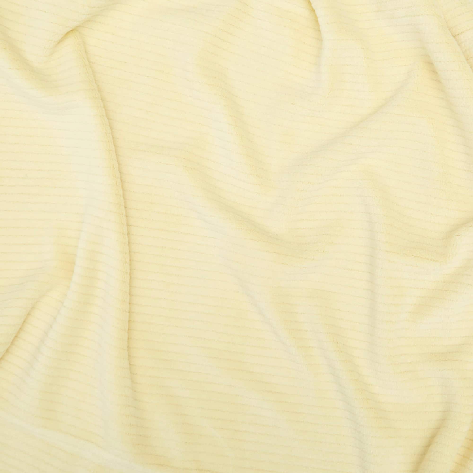 Springs Creative Plush Chenille Light Yellow Fleece Fabric